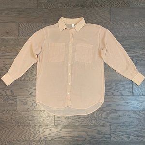American Apparel Chiffon Blouse - Beige